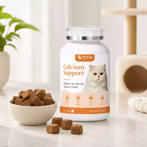 bouchées moelleuses en complément de calcium pour chat