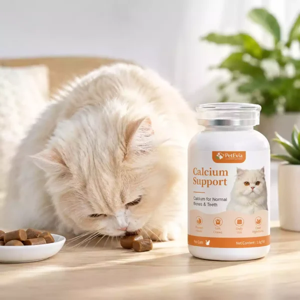 bouchées moelleuses en complément de calcium pour chat