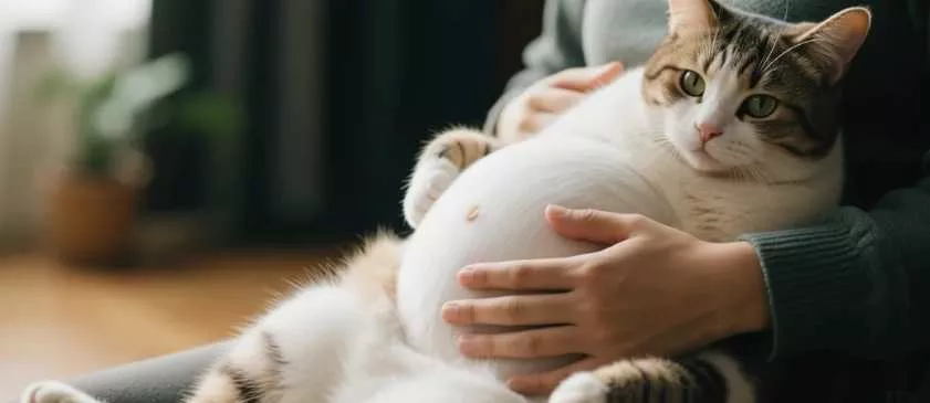 Pregnant cat