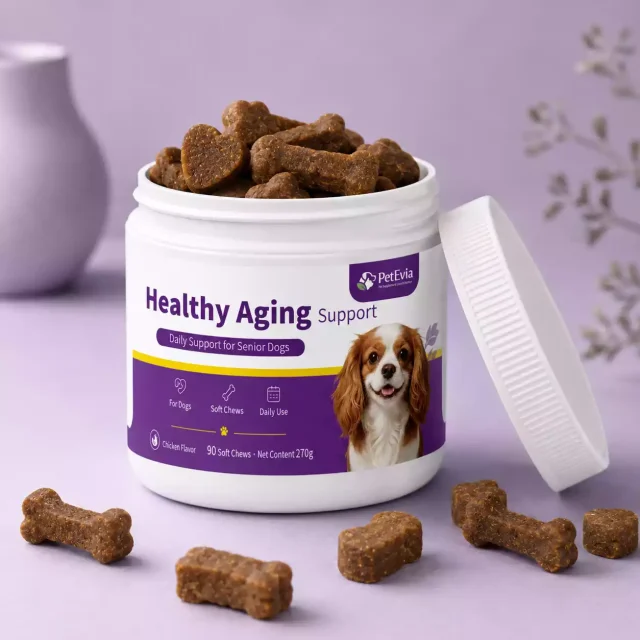 bouchées moelleuses anti-âge pour chien